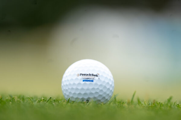 Golf ball sitting during The Pinnacle Bank Championship