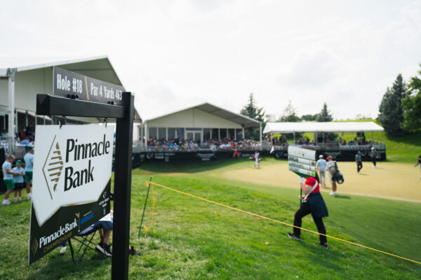 Hole #18 views during the Pinnacle Bank Championship